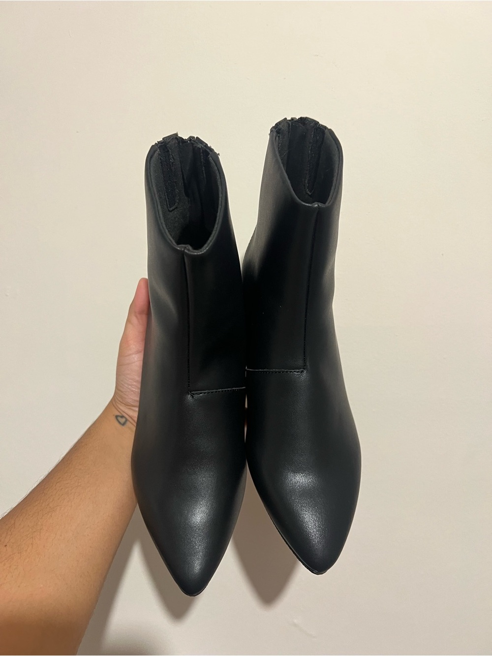 Clarks Black Pointed Toe Ankle Booties